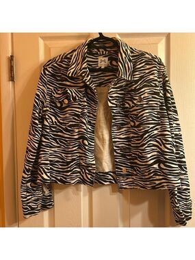 Animal print Jean jacket